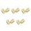 10Pcs Gold Eyebrow Pencil Trimming Tool Versatile Flat Tip Sharpener 6
