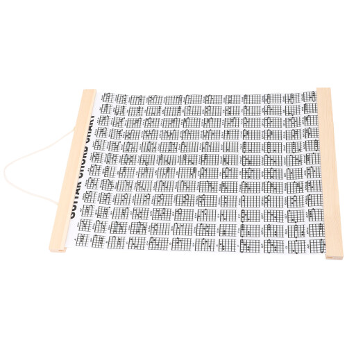 4Pcs Guitar Chord Chart Home Use White Coated Paper Training Guide
