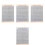 4Pcs Guitar Chord Chart Home Use White Coated Paper Training Guide 3