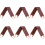 6Pcs Brown Back Scrubber Self-Tanning Applicator for Easy Back Massage 2