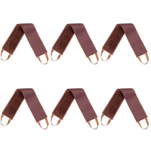 6Pcs Brown Back Scrubber Self-Tanning Applicator for Easy Back Massage 1