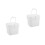 2Pcs White PP Paint Buckets with Lid Home Use Paint Mixing Containers 4