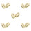 10Pcs Gold Eyebrow Pencil Trimming Tool Versatile Flat Tip Sharpener 4