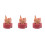 3Pcs Wooden Cat Pencil Sharpener Cute Manual Handheld Sharpener Orange 7