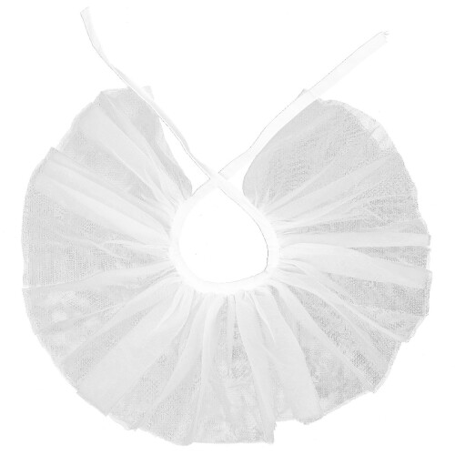 4Pcs White Layered Mesh Ruffled Clown Collar Vintage Decorative Shawl 1