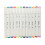 60Pcs Multi Color Student Marker Pens Dual Tip Smooth Painting Tools 9
