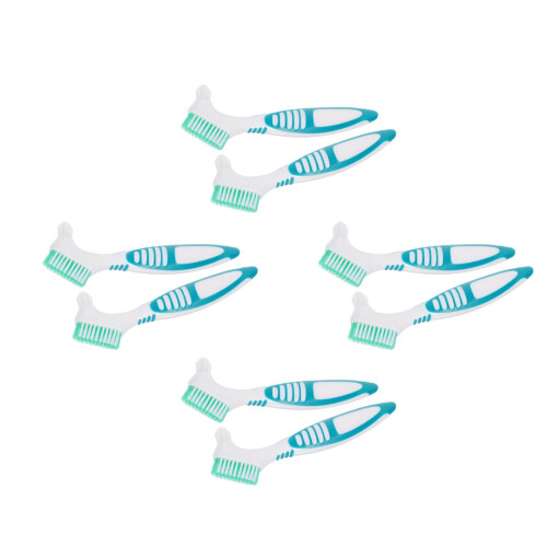 8Pcs Double-Sided Turtle Shell Cleaning Brush Multi-Color Plastic Tool 1