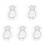 5Pcs Reusable Transparent Melon and Fruit Growing Mold Plastic Kitchen 3