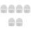 6Pcs Multi-Use White Rubber Stoppers for Mop Bucket Water Control 5
