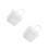 2Pcs White PP Paint Buckets with Lid Home Use Paint Mixing Containers 2