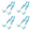 8Pcs Double-Sided Turtle Shell Cleaning Brush Multi-Color Plastic Tool 5