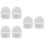 6Pcs Multi-Use White Rubber Stoppers for Mop Bucket Water Control 9