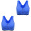 2Pcs Bra Padded High Impact Breathable Exercise Wear 3