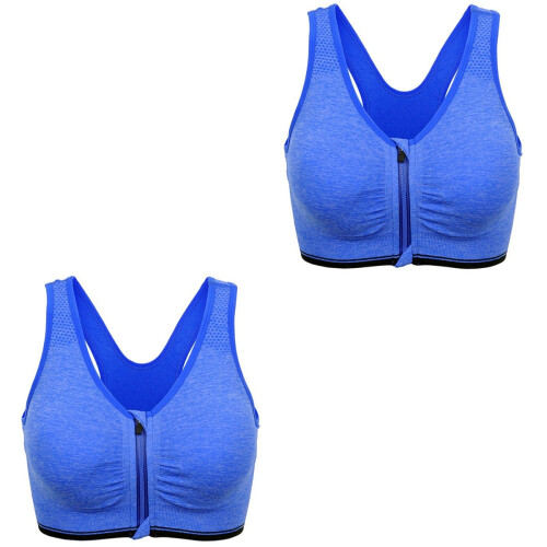 2Pcs Bra Padded High Impact Breathable Exercise Wear 2