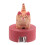 3Pcs Wooden Cat Pencil Sharpener Cute Manual Handheld Sharpener Orange 2