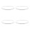 4Pcs Durable Stainless Steel Foot Bath Retainer Hoops Fit 6