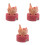 3Pcs Wooden Cat Pencil Sharpener Cute Manual Handheld Sharpener Orange 9