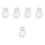 5Pcs Reusable Transparent Melon and Fruit Growing Mold Plastic Kitchen 5