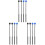 12Pcs Home Use Drum Mallets for Marimba Xylophone Assorted Color Grip 4