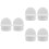 6Pcs Multi-Use White Rubber Stoppers for Mop Bucket Water Control 8