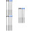12Pcs Home Use Drum Mallets for Marimba Xylophone Assorted Color Grip 9