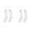 2Pcs Kid Mesh Stocking White Cotton Summer Breathable Koala Design 3