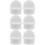 6Pcs Multi-Use White Rubber Stoppers for Mop Bucket Water Control 10
