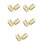 10Pcs Gold Eyebrow Pencil Trimming Tool Versatile Flat Tip Sharpener 8
