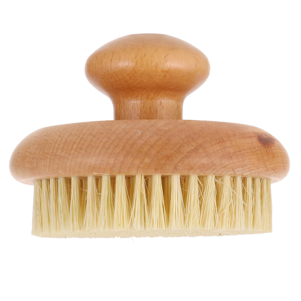Back Scrubber with Soft Bristles and Beech Long Handle for Gentle Exfoliation and Relaxing Bath