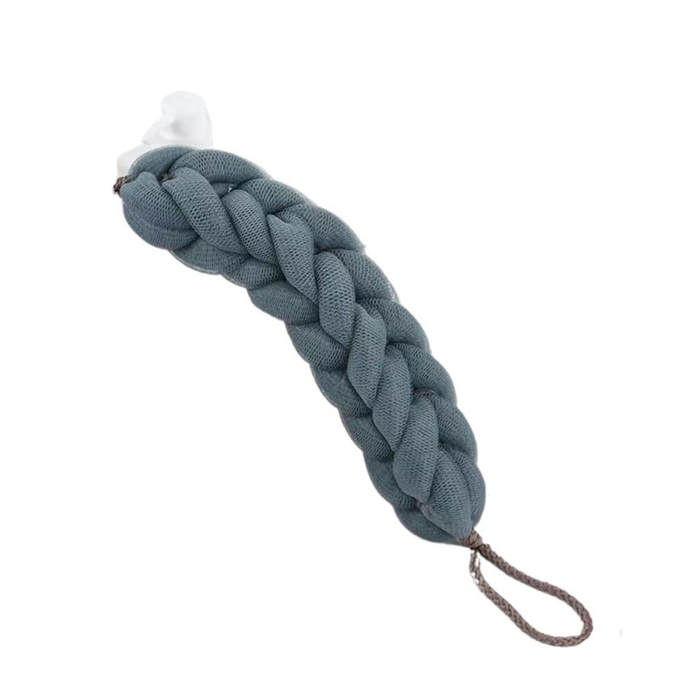 Bath Back Scrubber with Soft Mesh Strap for Gentle Exfoliation and Rich Lather in Shower