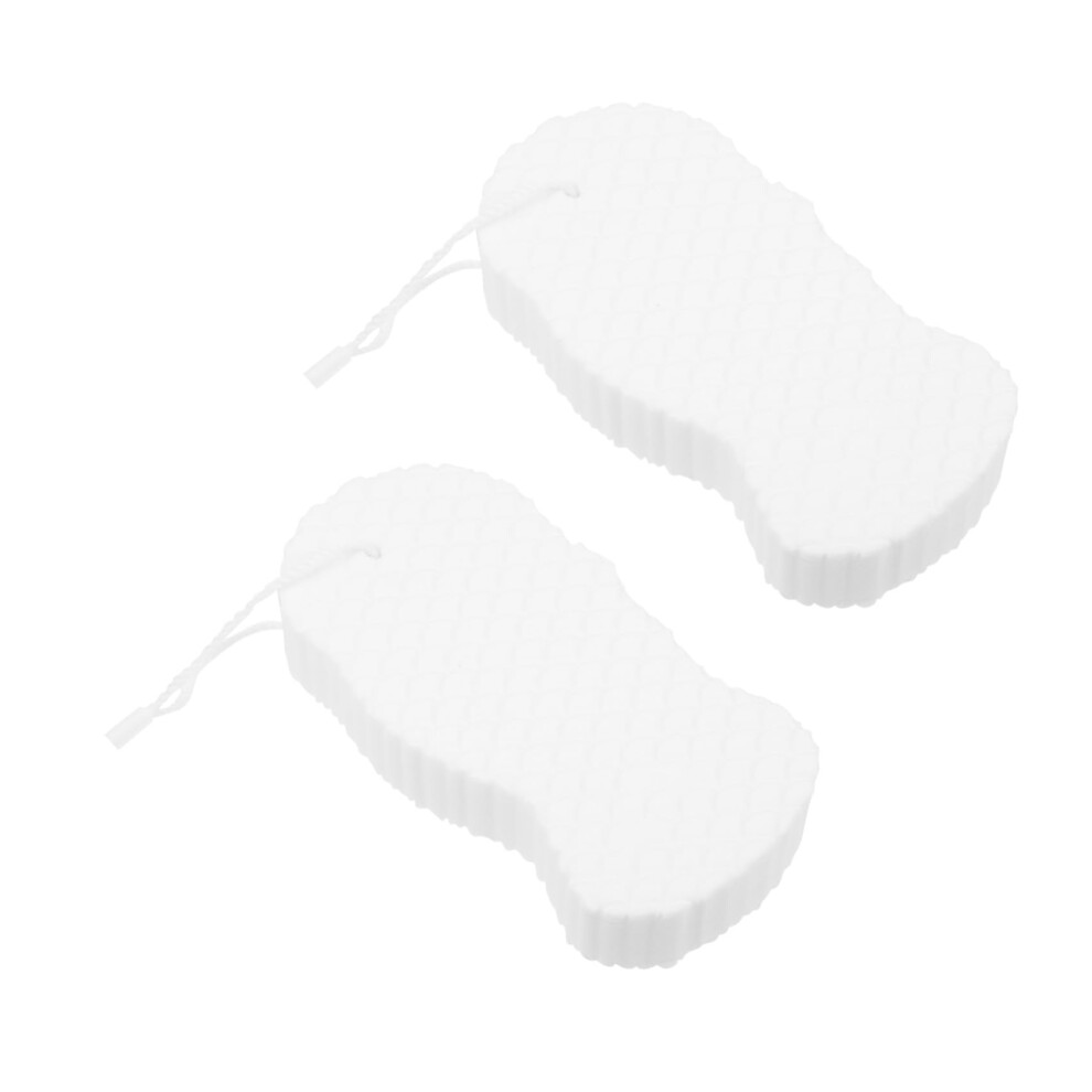 2pcs Soft Bath Sponge and Body Scrubber for Gentle Skin Cleansing and Newborn or Home Use