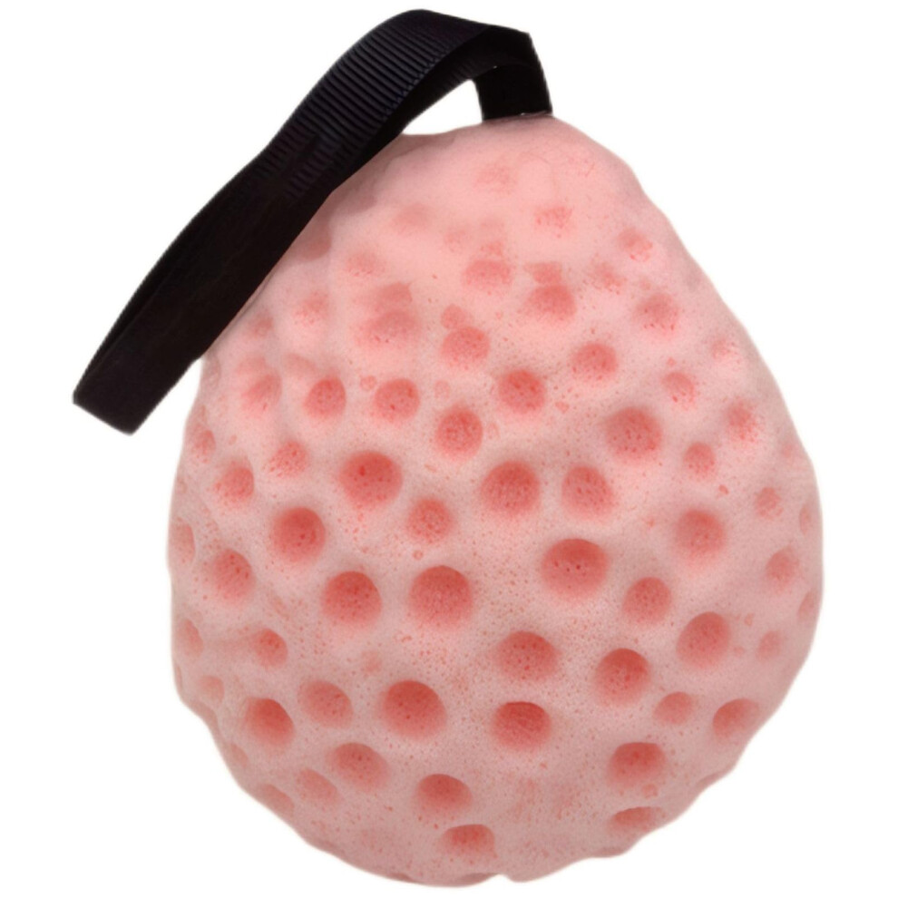 Pink Bath Sponge With Rich Foam And Gentle Exfoliation For Sensitive Skin, Shower Sponge