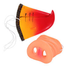 4 Pièces Masque Nez Animal Perroquet Réaliste Costume