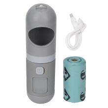 Držiak na vrecia na exkrementy pre domáce zvieratá so vstavanou LED baterkou, nabíjateľné cez USB, nočné bezpečnostné nepriepustné vrecia