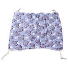 Cama de rede macia e felpuda com design de gancho, estilo envelope, cama quente de inverno para pequenos animais, lavável e dobrável, acessório