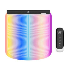 Mască multifuncțională de terapie cu lumină roșie pentru față și corp, cu design pliabil, încărcabilă prin USB și 6 moduri