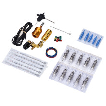 Professional Tattoo Kit For Beginner Friendly Artistry, Lightweight Portable Reusable Plastic Handle With Rapid Thermal Diffusion, 22Mm Gold For