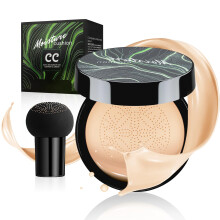 CC Cream Air Cushion Foundation with Mushroom Puff, Full Coverage, Long Lasting, Water Resistant