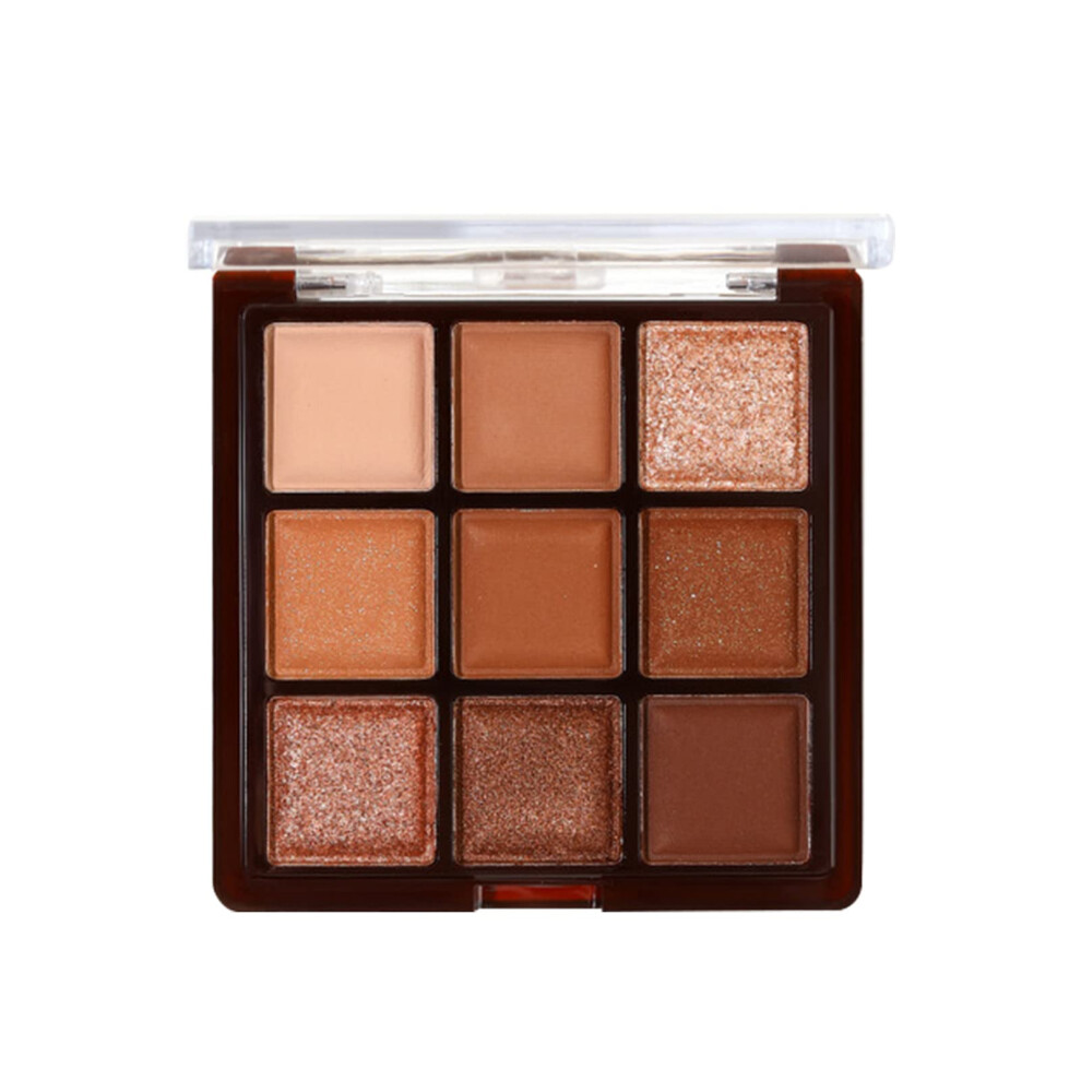 Neutral Eyeshadow Palette 9 Colors Matte and Shimmer Earth Tones Smooth Blendable Formula