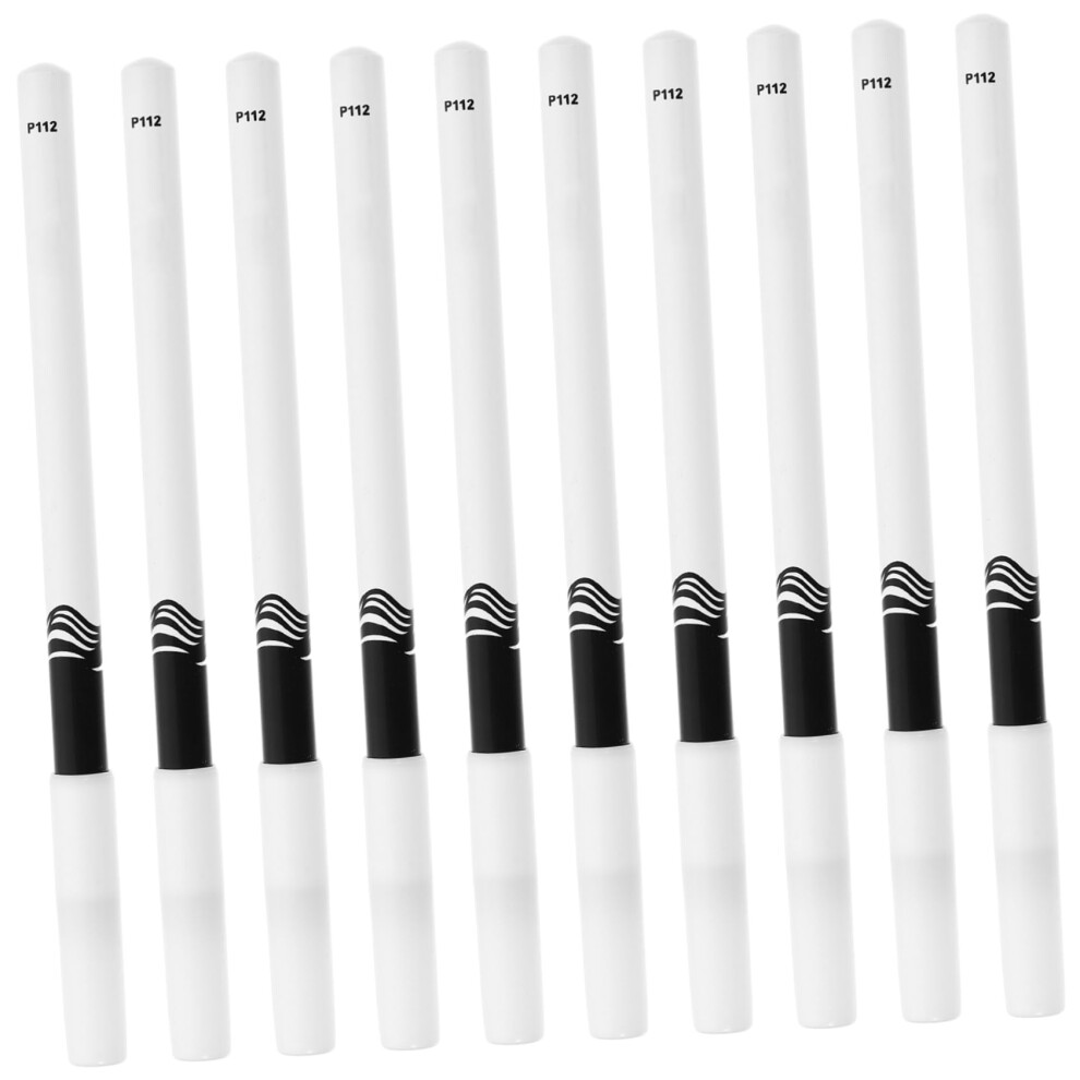 White Waterproof Eyeliner Pencil Set 10Pcs Smudgeproof Multipurpose For Eye Brightening And Highlighting