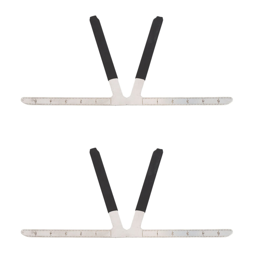 Eyebrow Ruler Stainless Steel Adjustable Tool for Precise Brow Alignment and Microblading