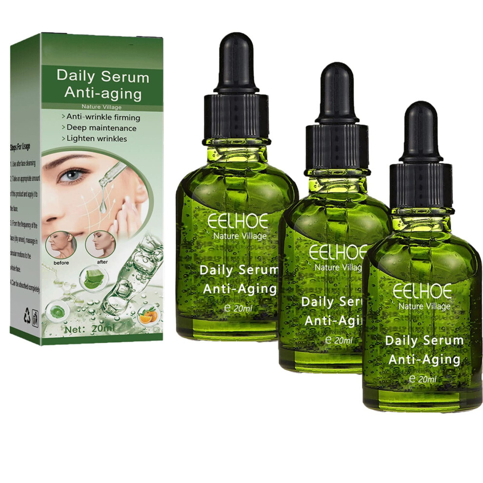 Anti Aging Collagen Serum for Wrinkles with Deep Hydration and Brightening Skin Tone (3pcs)