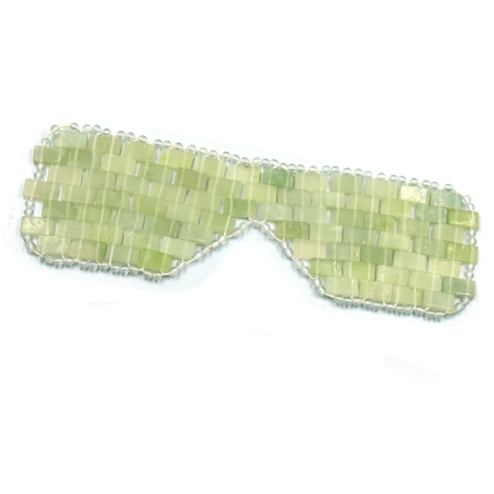 Dark Jade Eye Mask For Puffy Eyes And Circles, Cooling Jade Therapy, Reusable Small Size