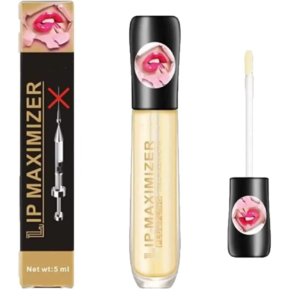 Hyaluronic Acid and Vitamin E Lip Plumper Serum for Instant Fullness and Deep Hydration
