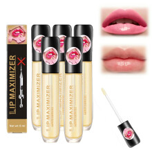 Cozzo Lip Plumper Gloss with Hyaluronic Acid and Vitamin E for Instant Lip Volume, 5pcs