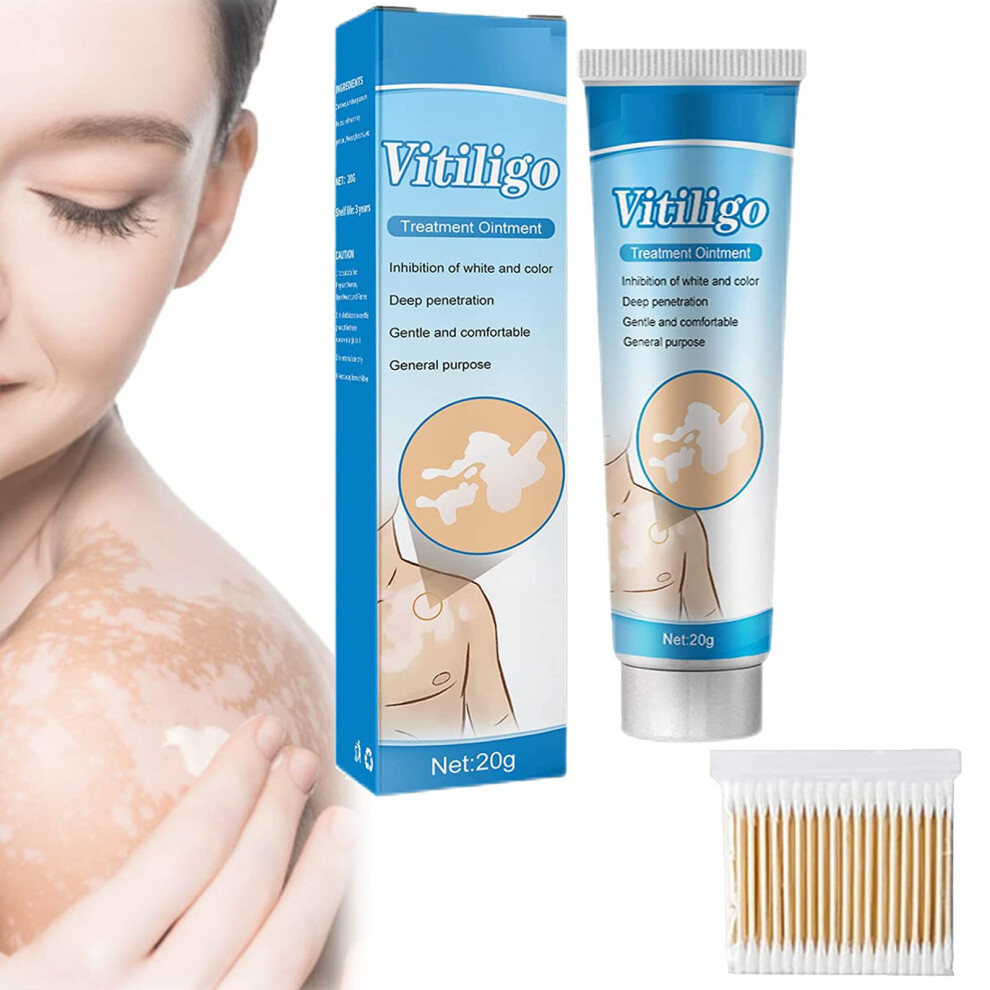 Cream Vitiligo Treatment And Ointment With Quick Absorption Nonstaining Finish Compact Tube