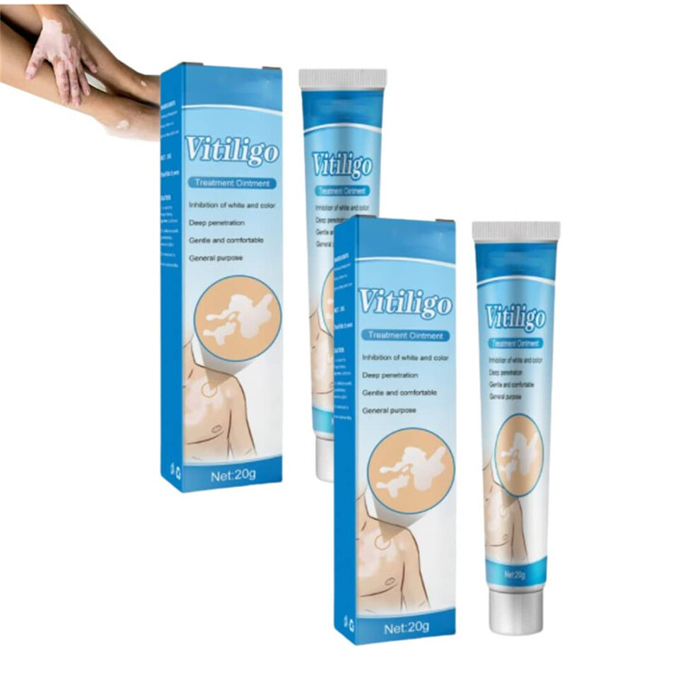 Cream/White Vitiligo Treatment 2Pc, Herbal Skin Pigmentation For Spots, Deep Hydration
