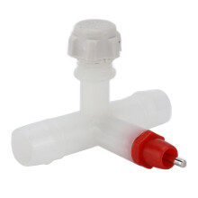 Chicken Water Nipple Drinker, Three-way Farm Waterer with Automatic Ball Valve 360 Joint, Durable Plastic and Stainless Steel Poultry Drinker for Chic