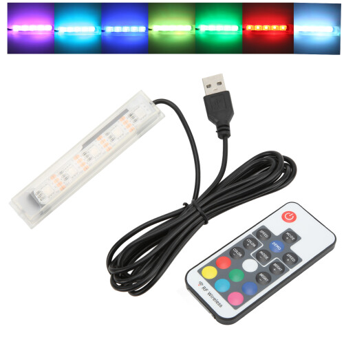 Ελεγκτής LED RGB με τηλεχειριστήριο, ασύρματος ρυθμιστής RF με τροφοδοσία USB για 1
