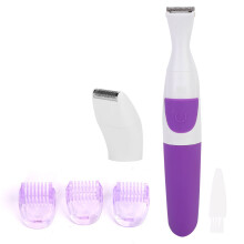 Tondeuse bikini utilisable sur peau sèche ou humide, avec fonction 3 en 1, appareil compact sans fil offrant une épilation polyvalente et une